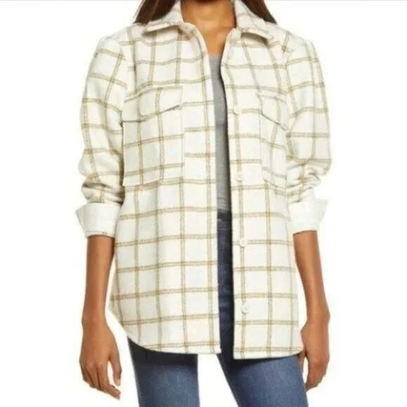 Treasure & Bond Plaid Button Down Carson Pane Boxy Women's Small Shirt J… - Picture 14 of 14